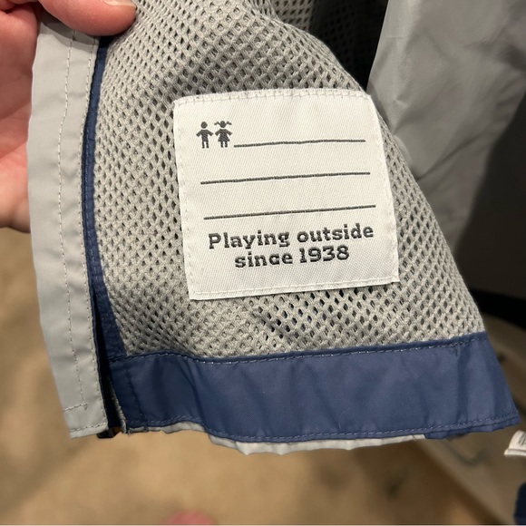 Preowned Boys Columbia Windbreaker Size XS Gray Blue - Picture 5 of 6